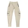 Herrenhose, Trainingshose, schmale Fitness, einfarbig, mittlere Taille, männliche Jogginghose