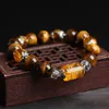 Charm Bracelets BOEYCJR The God of wealth Tiger Eyes Stone Beads Bangles Jewelry Lucky Energy Couple Bracelet for Women or Men 230215