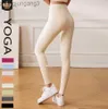 Leggings Al Yoga Pants High Waist Nude Lycra Running Tights with Hip Lifting and Belly Tightening 23GG