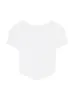 女性用TシャツセクシーなUネック半袖リブ付きニットニットシャツ夏のソリッドボディーコンかわいいベビーティートップクラブタンクトップY2K服