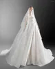 Abito da sposa 2023 Abiti a linea A Collo trasparente sexy Applicazioni in pizzo bling Sweep Train Plus Size Backless Robe De