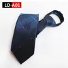 Bow Ties Fashion Zipper Trendy Men's Tie Man Dress 8cm Wedding Groom Lazy Lätt att dra affärsdräkttillbehör