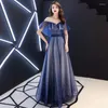 Etnische kledingster Rok Chinees Oosterse bruiloft Vrouw Noble Cheongsam Off Shoulder Evening Jurk Elegant Modern Celebrity Banquet