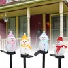 Snowman Solar Lights Outdoor Waterproof Christmas Decoration Garden Stake Light LED Decorative