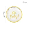 Falhe de talheres descartáveis ​​85pcs oh, baby dout dout tableware conjuntos