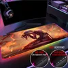 Мышиные накладки запястья отдыхают супер мягкие светодиодные светодиодные игры с подсветкой мыши для мыши Hub PC 4 в 1 USB LOL LOL League of Legends Jinx Jayce VI Custom RGB Carpet T230215