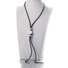 Hänge halsband mode 7 färger rep kedja snap knapp halsband smycken diy passar 18mm kvinnor juvelrypendant