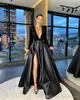 Сексуальные Bling Black Spell Side Promply Proms African Long Roolves v Nece Seciend Top Top Line Special Encome Prom Honeds Вечерние vestidos bc12959