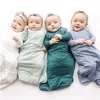 Slaapzakken Bamboevezel Baby Zomerzak Zachte Comfortabele Rits Zuigeling geboren Zak Mouwloos voor Kinderen 230216