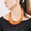 Ketting oorbellen Handgemaakte harskralen voor vrouwenverklaring en oorrang feestje bruiloft accessoires uken uken