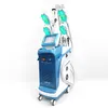 Vertical double chin 7 in 1 360 degree Fat Reduction rf cryo vacuum cavitation slimming therapy cryolipolysis machine