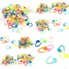 Ferramentas de artesanato 1000 Pc Mix Color Plástico Tricô Marcadores de pontos de trava Crochet Agulha Clipe Gancho Drop Drop Home Garden Arts Cr Dh2Ay