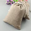 Jewelry Pouches 17 23cm Drawstring Sack Gift Bags Jute Packaging Display Bag Wedding Packing For Travel Storage