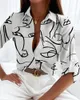 Women's Blouses Elegant Women's Casual Spring And Autumn Office Versatile Shirt 2023 Long Sleeve Printed Blusen Damen
