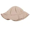 Chapeaux d'été décontracté pour bébé, casquette d'extérieur pour filles et garçons, chapeau de plage réglable en coton, belle couleur bonbon