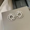 Meska Move Romane Designer Earrings Earring Back For Woman Diamond 925 Silver Gold Plated 18k Officiella reproduktioner kommer inte att blekna premiumgåvor 018