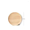 Plates Tea Tray Serving Table Plate Storage Dish For El Home Beech Round Wooden