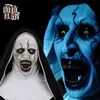 Partymasken Nonne-Maske, Kopfbedeckung, zaubernd, 2 Halloween-Tanz-Performance, Horror, leuchtende Cosplay-Szene, Requisiten 230216