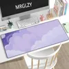 Tapis de souris Repose-poignets Esthétique Tapis de souris Kawaii Anime Tapis de bureau Grand XXL Tapis de souris violet mignon Accessoires de jeu Ordinateur portable Gamer Clavier étanche T230215