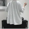 Men's T Shirts 3d Embroidered Striped Oversized Summer Men Shirt Short Sleeve Casual 2023 Top Novelty Trend Fashion White Cool Streetwear