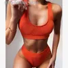 Women's Swimwear High Waisted Bikini Push Up Swimwear Two Pieces Swimsuit for Women Summer Girls Bathing Suits Biquini Maillot De Bain0216V23