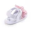 First Walkers 2023 Summer Kids Shoes Fashion Sweet Princess Sandali per bambini per ragazze Toddler Baby Soft Traspirante Hoolow Out Bow