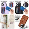 Estojos de carteira de couro de órgão de moda para iphone 15 14 pro max plus 13 12 11 x xr xs max 8 7 se2 slot para cartão de identificação de crédito dinheiro dinheiro bolso titular telefone capa traseira crossbody cordão