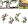 Decorative Flowers 2x Artificial Flower Swag Floral Backdrop Wedding Arch For Table Party Front Door Decoration