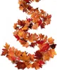 Flores decorativas 1pcs/175cm Plantas artificiais Maple Fake Leaf Vines Diy Garland Home Garden Halloween Ação de Graças da coroa de Natal