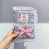 Каваи, ноутбук, 6 лунок, переплетение японского стиля милая кружевная ткань покровительская дневник для девочки Сердце канцелярские товары офис
