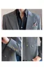 Men's Suits Boutique (Blazer Trousers) Nine-point Pants British Style Elegant Fashion Business Casual Men's Formal Suit 2-piece Set