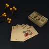 1Set speelkaarten poker met plastic container hele hoge kwaliteit met houten doos kerstcadeau 54 kaarten bord game poker208t