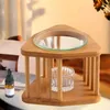 Bougeoirs Lampe Titulaire Diffuseur Bois Cadre Huile Essentielle Ornement Maison Balcon