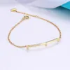 Top lange kettingarmband voor vrouwen diamant kralendesigner armbanden 18k gouden mode sieraden linka