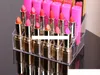 60 Stück / Los Schnelle Lieferung 24 Lippenstifthalter Ausstellungsständer Klarer Acryl-Kosmetik-Organizer Make-up-Fall Diverse Aufbewahrung Make-up-Organizer-Box