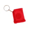 Porte-clés pour Creative Super Mini arabe coran livre porte-clés pendentif sac de rangement en PVC mignon
