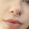 10Pcs/Set Surgical Stainless Steel Circular Barbells Horseshoe 16G 4mm Ball Lip Ring Nose Septum Rings Body Piercing Jewelry