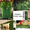 Flores decorativas 40 60 cm de plantas verdes artificiais parede grama falsa gramado eucalipto folha folha buquê de casamento decoração de cenário els