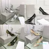 2023 Designer Cross Pointed High Heel Sandals Women Luxury 100% Leather 34 grunt munkl￤nning Sandal Lady Sexig skarvad pullover Stiletto Heel Shoes Size 35-