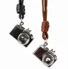 Pendant Necklaces Antique Personality Pull Adjustment Men And Women Cowhide Alloy Camera Long Necklace