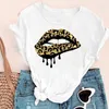 Женские футболки Женщины короткие мира любовь губы топы Tees Fuse Camisetas Mujer Fashion Print Graphic Tee Summer Eleve Женская одежда женская одежда