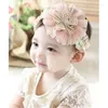 Hår tillbehör båge barn blommor pannband bära spetsar hårband band baby rosa vård