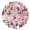 50 stks Japanse anime Lonely Rock Stickers Skate Accessories Waterdichte vinylsticker voor skateboard laptop bagagebagagefietmotorfiets Telefoonauto's