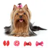 Abbigliamento per cani Fasce per capelli Fiocchi per animali Accessori Papillon Cravatta in gomma Cani Natale Gatto Bowknot Cucciolo Clip Fascia per capelli