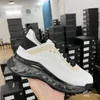 Hardloopschoenen met doorzichtige kussenzool Sport Trail-trainers Gewatteerd ivoor Runner Fluwelen kalfsleer Casual sneakers Dames Parijs in elkaar grijpende gesp Outdoor sportschoen