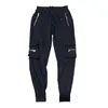 Herenbroek training broeks slanke fitness vaste kleur midden taille mannelijke joggingbroeken