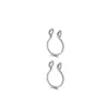 2/10pcs Stainless Steel Fake Piercing U Shape Clip on Nose Ring Hoop Septum Rings for Women Non-pierced Body Jewelry