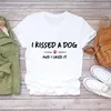 T-shirts Femmes Femmes T-shirts Chien Main Drôle 90s Style Été Automne Mignon Dames Imprimer Dame Femmes Top Chemise Femme Tee T-Shirt