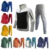 Tasarımcılar Mens Trailtsits İnce Tech Polar Erkekler Trailsuit Designer Sweat İki Parça Set Spor Sweatpants P3PW için Uzun Kollu Hoodie