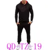 Herrtröjor 2023 varumärke trackduit män termiska underkläder sportkläder uppsättningar fleece tjocka hoodie byxor sportdräkt malechandal hombre